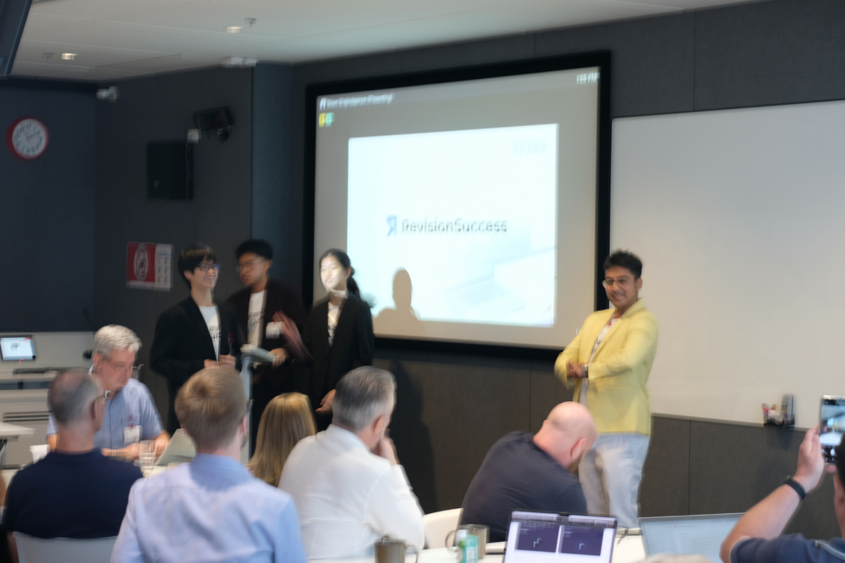 The RevisionSuccess team presenting AI-powered education tools at Google Thailand headquarters